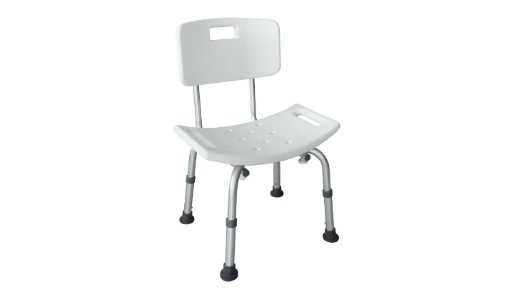 高度可调，带靠背设计，提供舒适支撑。